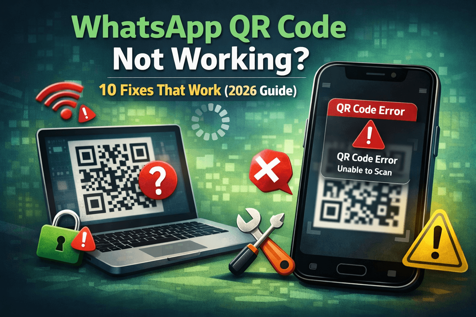 WhatsApp QR Code Not Working? 10 Fixes That Work (2026 Guide) WhatsApp QR Code Not Working? 10 Fixes That Work (2026 Guide)