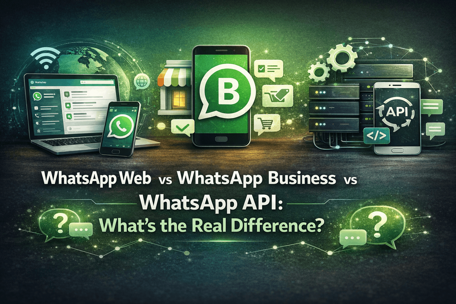 WhatsApp Web vs WhatsApp Business vs WhatsApp API: What’s the Real Difference? WhatsApp Web vs WhatsApp Business vs WhatsApp API: What’s the Real Difference?