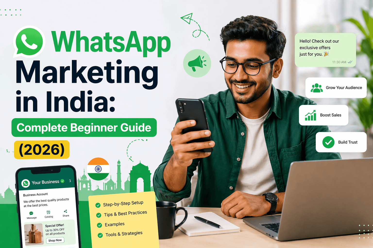 WhatsApp Marketing in India: Complete Beginner Guide (2026)