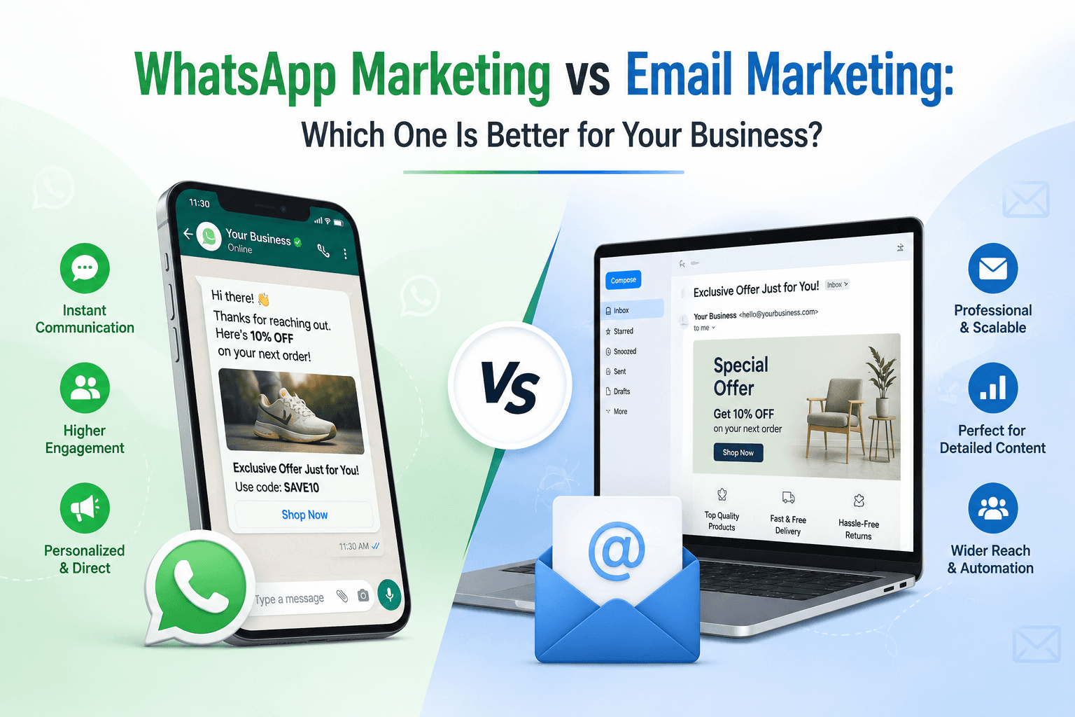 WhatsApp Marketing vs Email Marketing: Which One Is Better for Your Business?