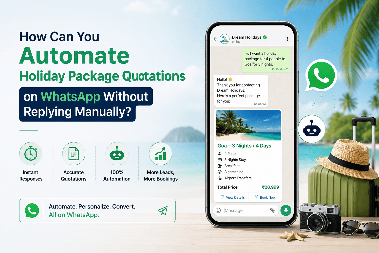 How Can You Automate Holiday Package Quotations on WhatsApp Without Replying Manually?
