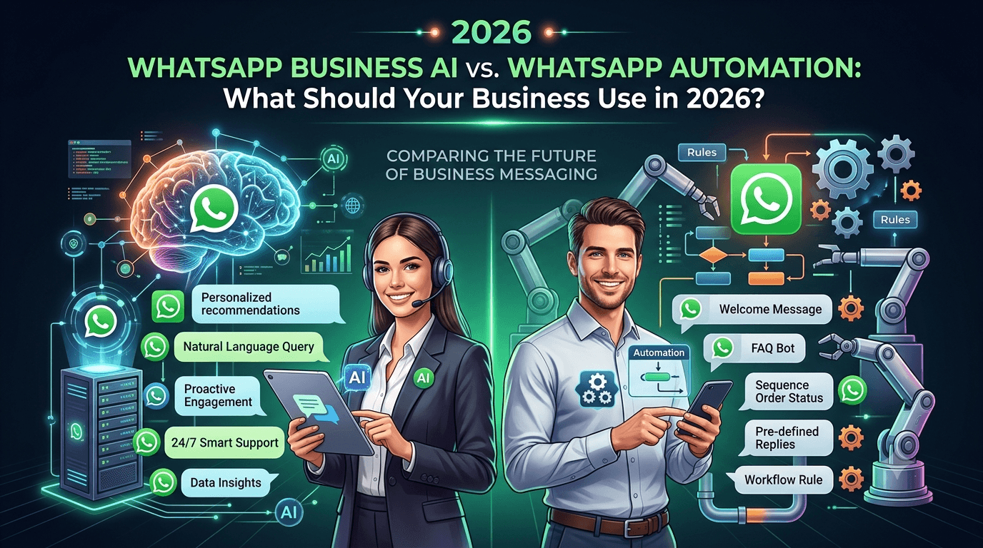 WhatsApp Business AI vs WhatsApp Automation: What Should Your Business Use in 2026?