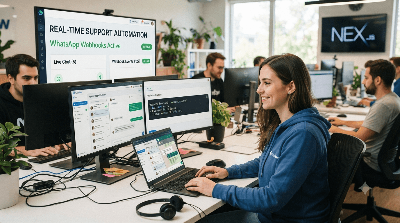 How WhatsApp Webhooks Power Real-Time Customer Support Automation How WhatsApp Webhooks Power Real-Time Customer Support Automation